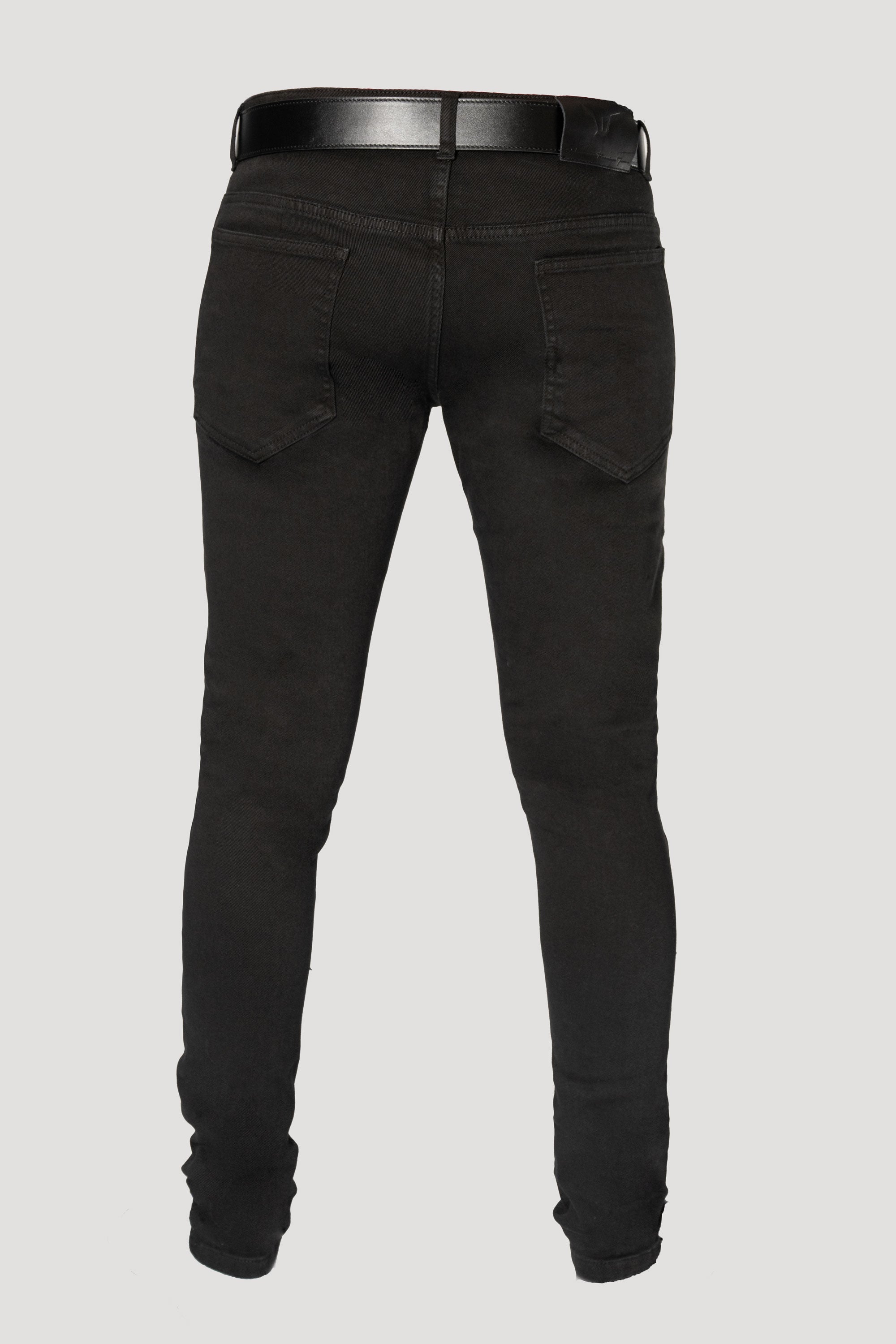 Blue Patch Skinny Jeans