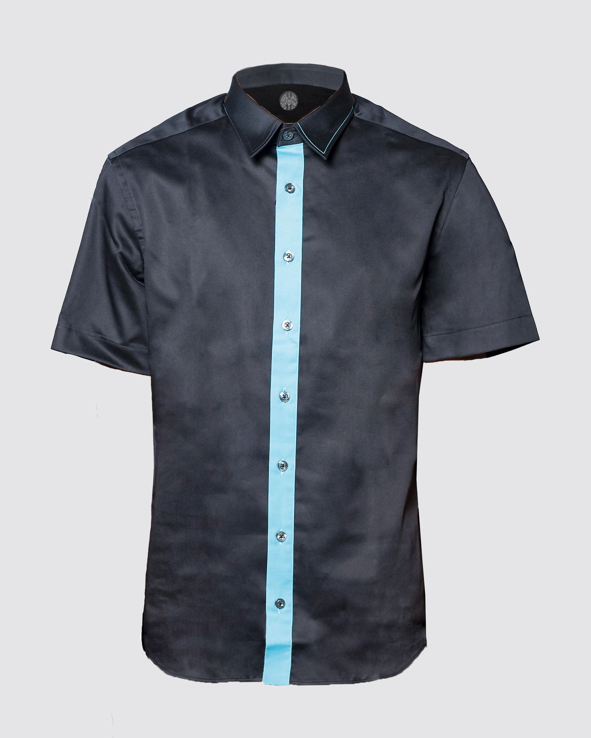 Satin Slim Fit Button Up